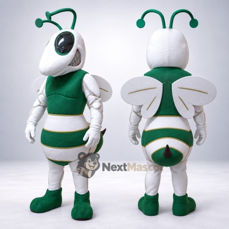 Bee Mascot Costume - Green for Garden Events Bee Mascot Costume - Green for Garden Events
