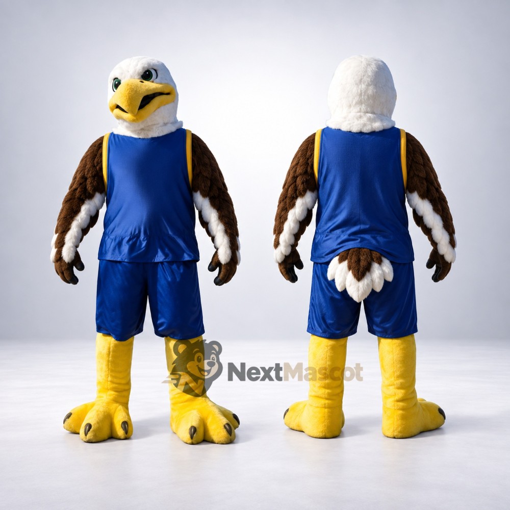 Eagle Mascot Costume - Blue Uniform for Parades Eagle Mascot Costume - Blue Uniform for Parades
