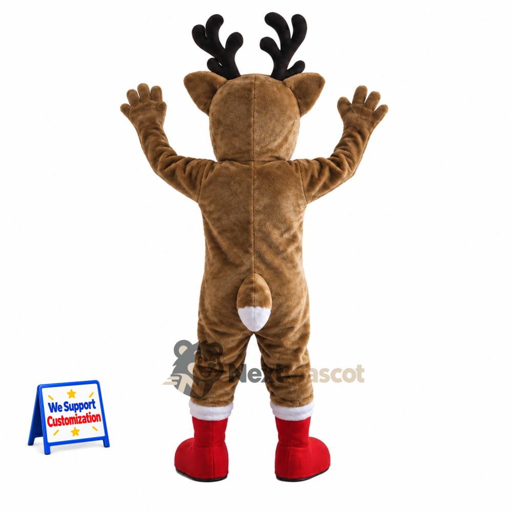 Reindeer Mascot Costume - Red Boots Reindeer Mascot Costume - Red Boots