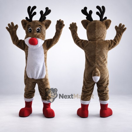 Reindeer Mascot Costume - Red Boots Reindeer Mascot Costume - Red Boots