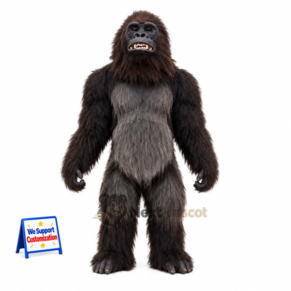 Gorilla Mascot Costume - Black for Birthday Parties
