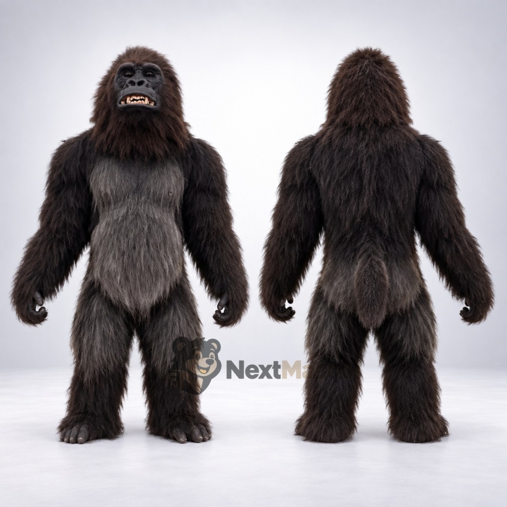 Gorilla Mascot Costume - Black for Birthday Parties Gorilla Mascot Costume - Black for Birthday Parties