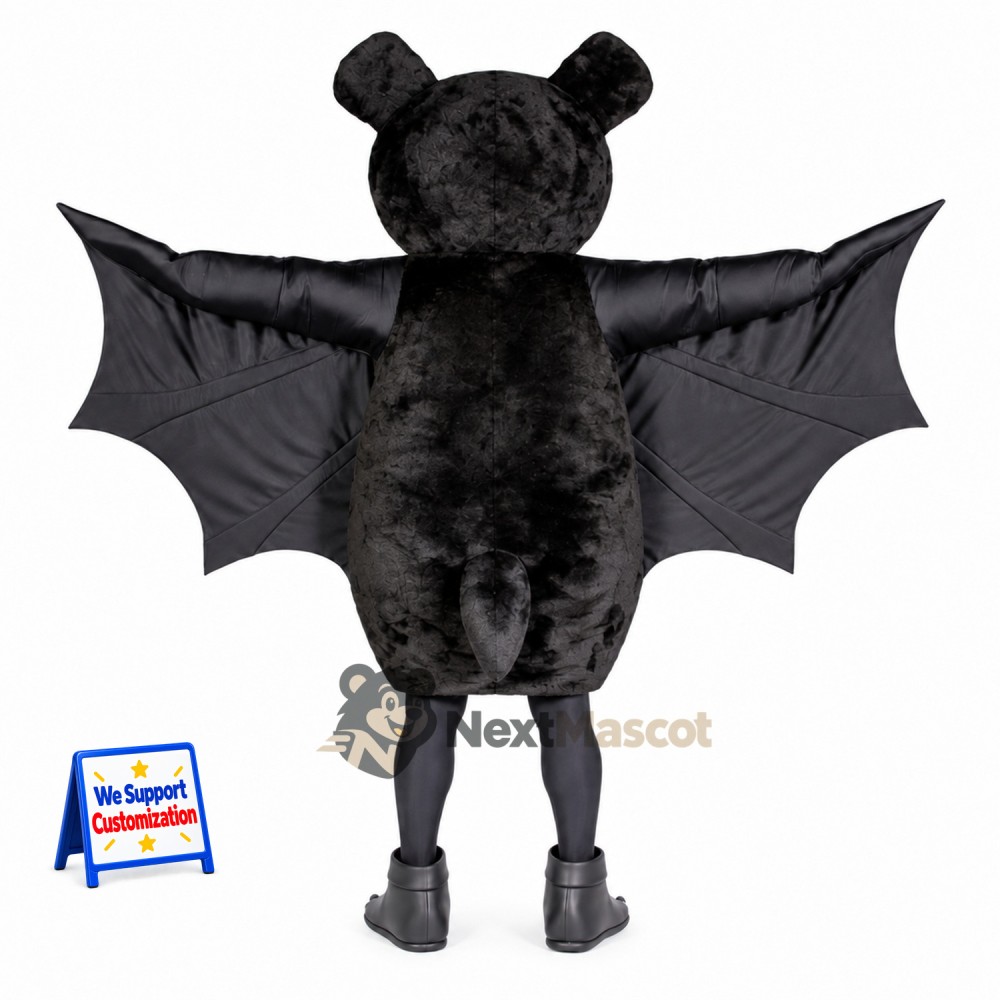 Bat Mascot Costume - Black Bat Mascot Costume - Black