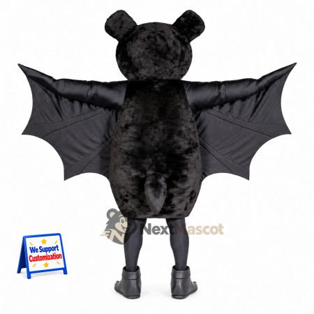 Bat Mascot Costume - Black Bat Mascot Costume - Black