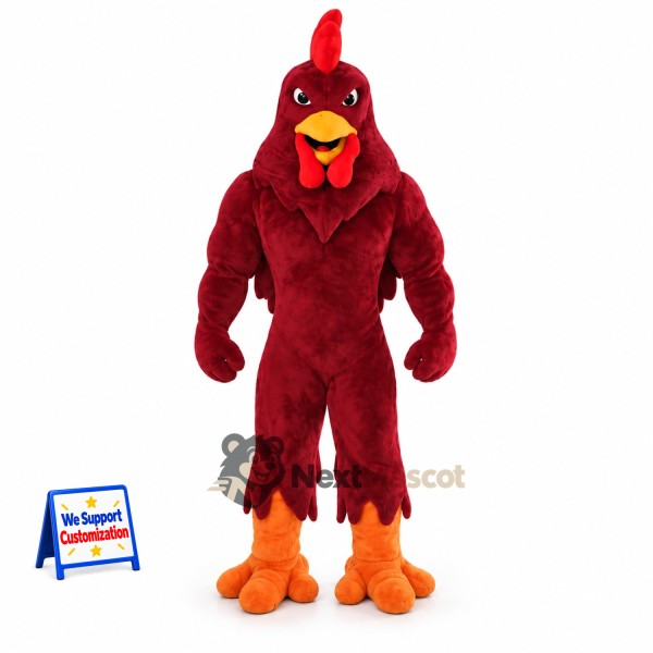 Rooster Mascot Costume - Red for Parades