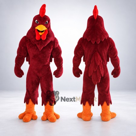 Rooster Mascot Costume - Red for Parades Rooster Mascot Costume - Red for Parades