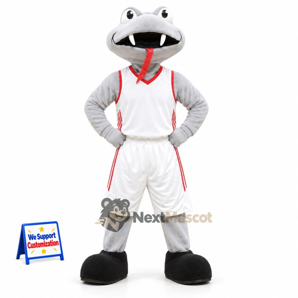Hippo Mascot Costume - White Uniform