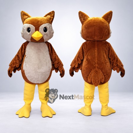 Owl Mascot Costume - Brown Owl Mascot Costume - Brown