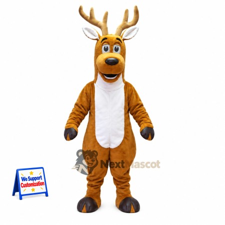 Deer Mascot Costume - Brown for Parades Deer Mascot Costume - Brown for Parades