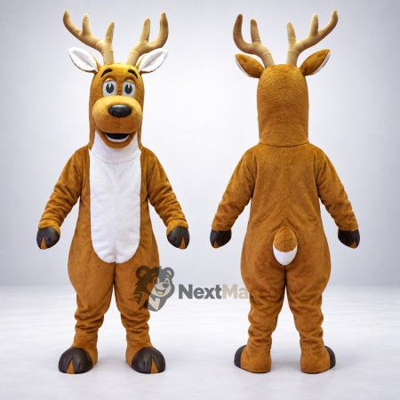 Deer Mascot Costume - Brown for Parades Deer Mascot Costume - Brown for Parades