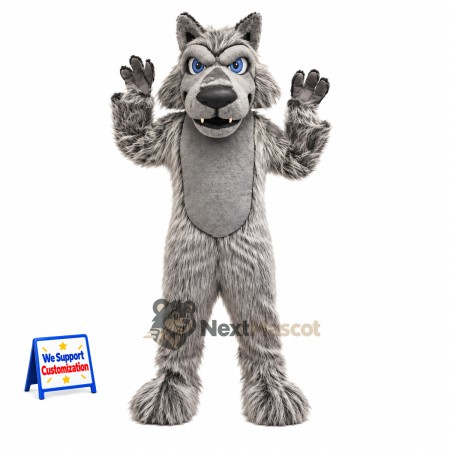Wolf Mascot Costume - Gray for Festivals Wolf Mascot Costume - Gray for Festivals