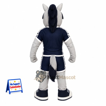 Horse Mascot Costume - Navy Uniform