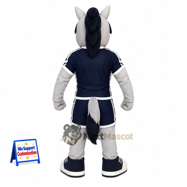 Horse Mascot Costume - Navy Uniform Horse Mascot Costume - Navy Uniform