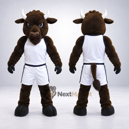 Bull Mascot Costume - White Uniform Bull Mascot Costume - White Uniform
