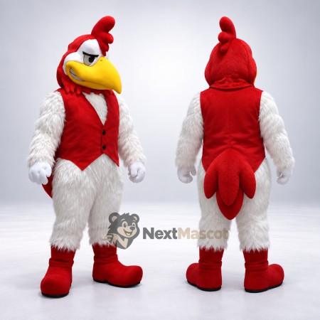 Rooster Mascot Costume - Red Vest Rooster Mascot Costume - Red Vest