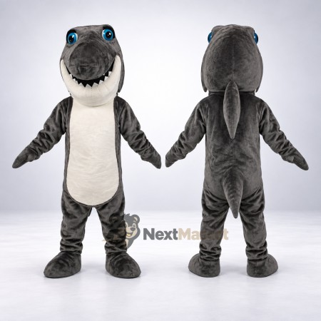 Shark Mascot Costume - Gray for Sea Life Shows Shark Mascot Costume - Gray for Sea Life Shows