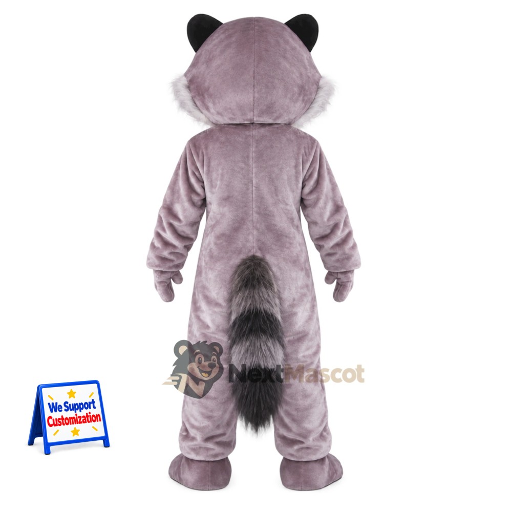 Raccoon Mascot Costume - Gray for Birthday Parties Raccoon Mascot Costume - Gray for Birthday Parties