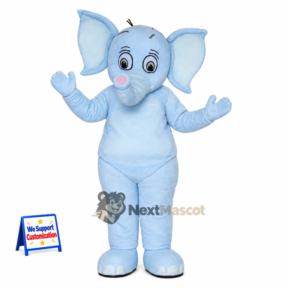 Elephant Mascot Costume - Blue
