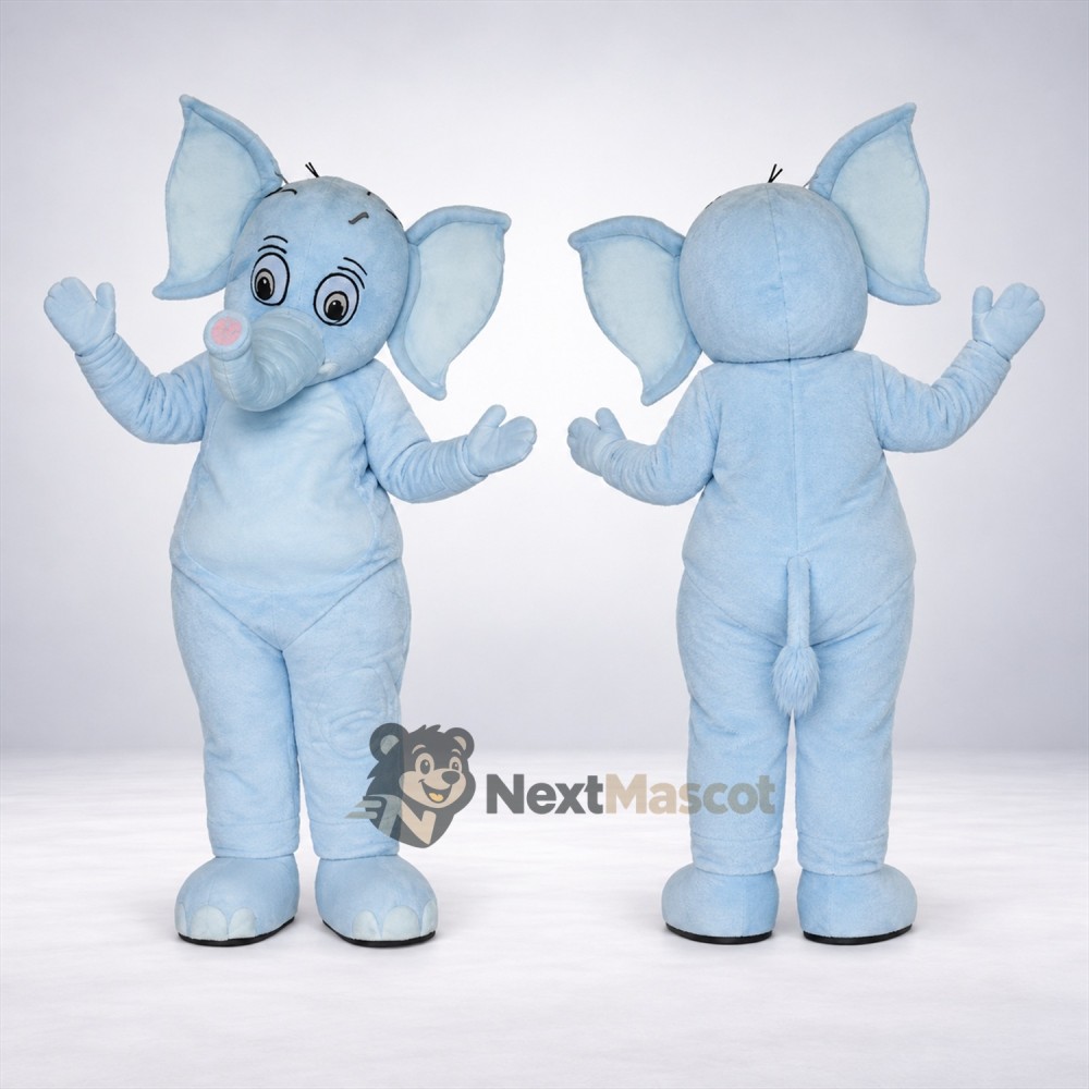 Elephant Mascot Costume - Blue