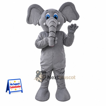 Elephant Mascot Costume - Gray for Parades Elephant Mascot Costume - Gray for Parades