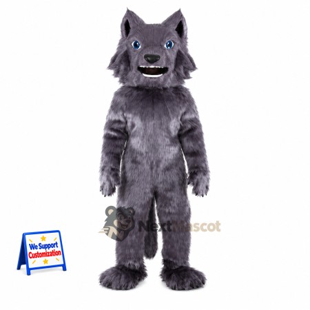 Wolf Mascot Costume - Gray for Sports Days Wolf Mascot Costume - Gray for Sports Days