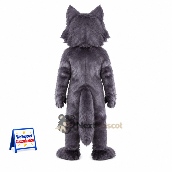 Wolf Mascot Costume - Gray for Sports Days