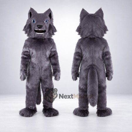 Wolf Mascot Costume - Gray for Sports Days Wolf Mascot Costume - Gray for Sports Days