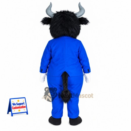 Bull Mascot Costume - Blue Suit Bull Mascot Costume - Blue Suit