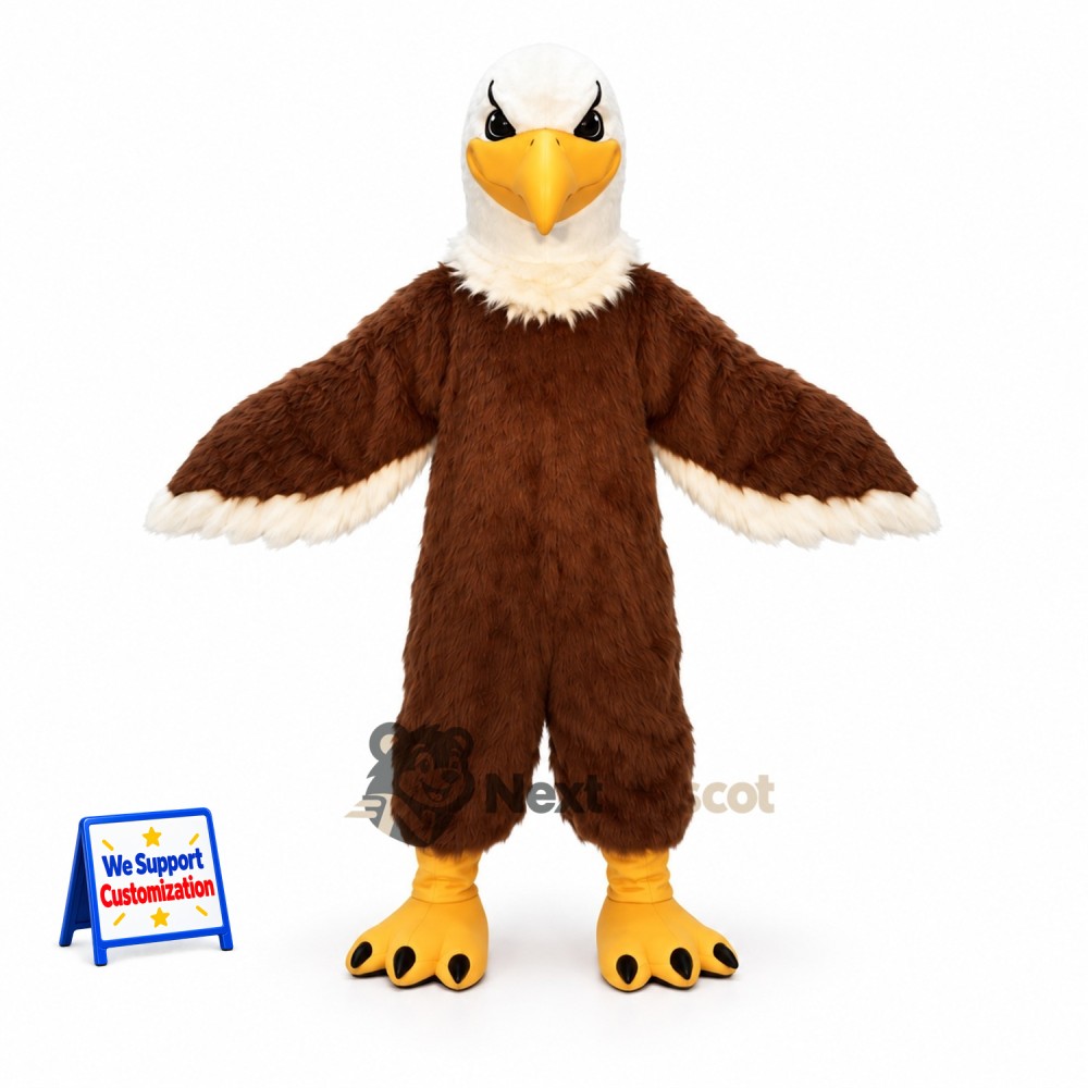 Eagle Mascot Costume - Brown for School Events Eagle Mascot Costume - Brown for School Events