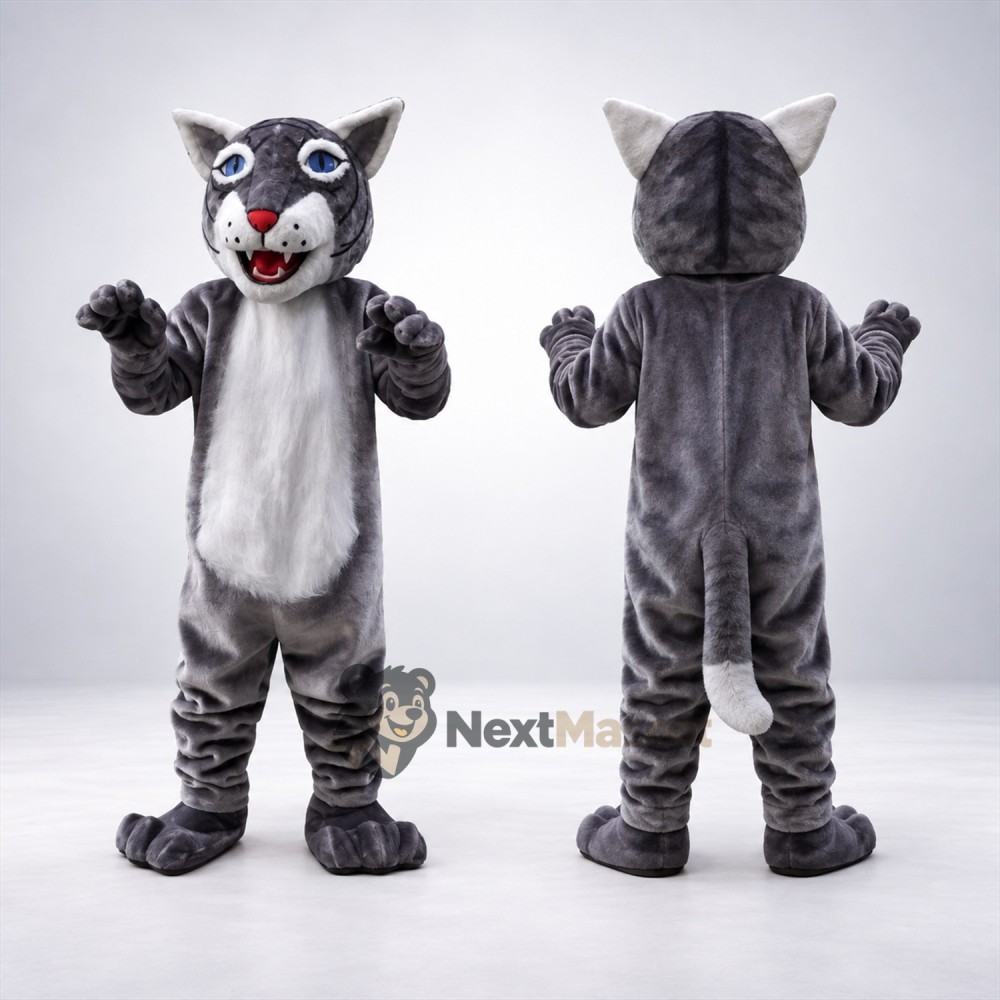 Cat Mascot Costume - Gray for Parades Cat Mascot Costume - Gray for Parades