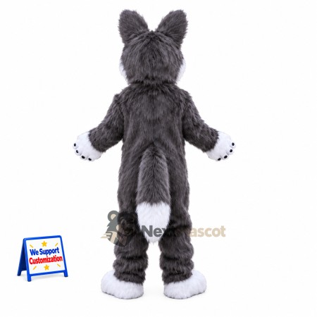 Husky Mascot Costume - Gray with White Belly Husky Mascot Costume - Gray with White Belly