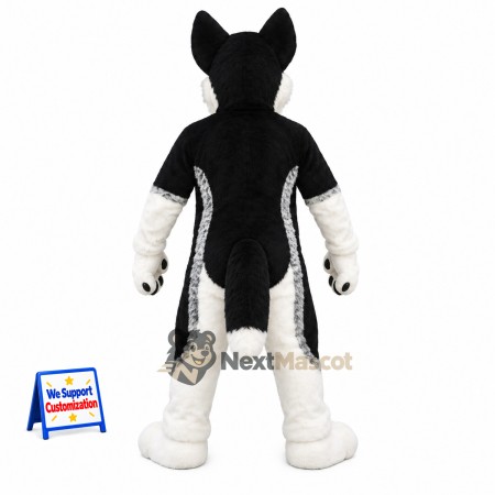 Husky Mascot Costume - Black and White Husky Mascot Costume - Black and White
