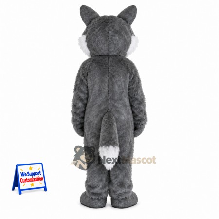 Wolf Mascot Costume - Gray for School Spirit Wolf Mascot Costume - Gray for School Spirit