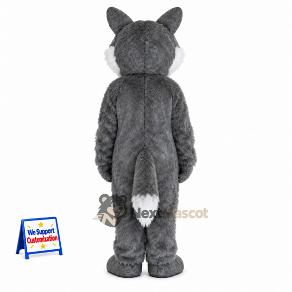 Wolf Mascot Costume - Gray for School Spirit