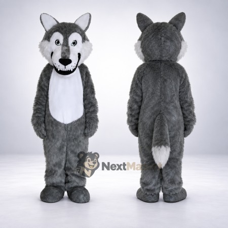 Wolf Mascot Costume - Gray for School Spirit Wolf Mascot Costume - Gray for School Spirit