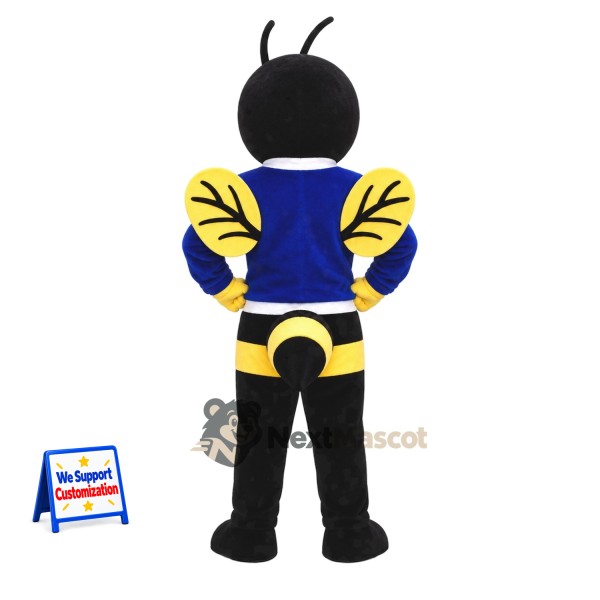 Bee Mascot Costume - Blue Shirt Bee Mascot Costume - Blue Shirt