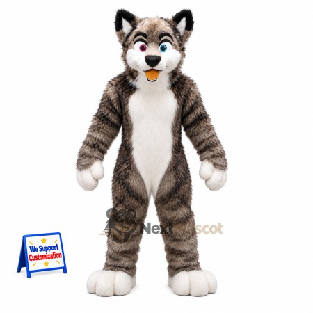 Husky Dog Mascot Costume - Gray Husky Dog Mascot Costume - Gray