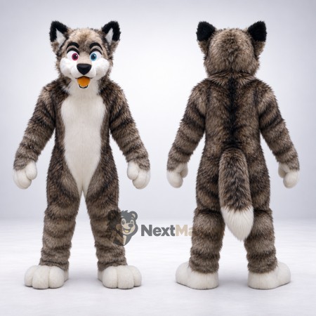 Husky Dog Mascot Costume - Gray Husky Dog Mascot Costume - Gray