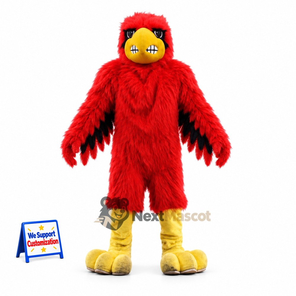 Bird Mascot Costume - Red for Parades Bird Mascot Costume - Red for Parades