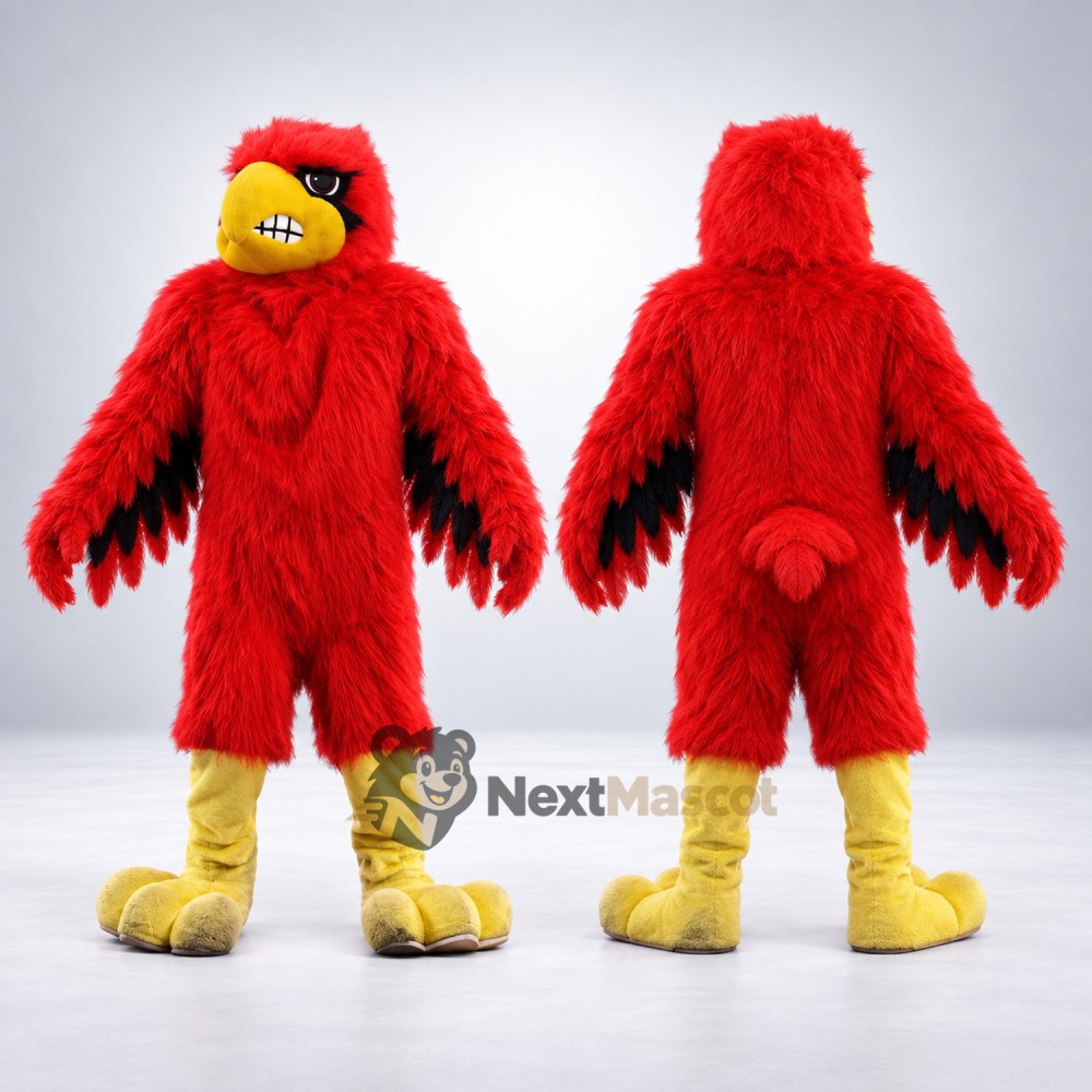 Bird Mascot Costume - Red for Parades Bird Mascot Costume - Red for Parades
