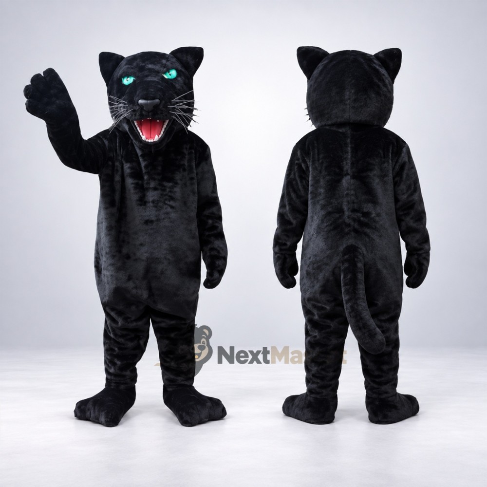 Panther Mascot Costume - Black for School Events Panther Mascot Costume - Black for School Events