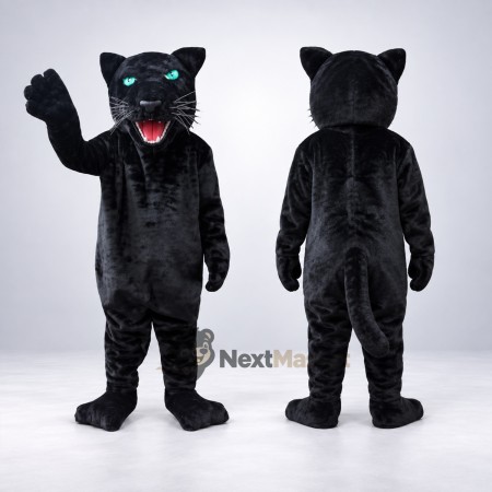 Panther Mascot Costume - Black for School Events Panther Mascot Costume - Black for School Events