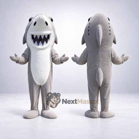 Shark Mascot Costume - Gray for Beach Parties