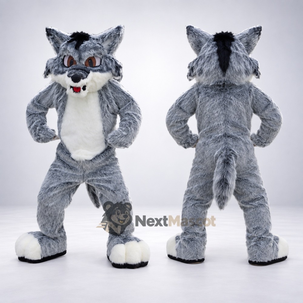 Wolf Mascot Costume - Gray for Pep Rallies Wolf Mascot Costume - Gray for Pep Rallies