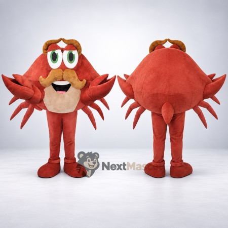 Crab Mascot Costume - Red for Aquarium Events Crab Mascot Costume - Red for Aquarium Events