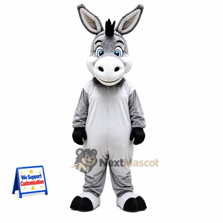 Donkey Mascot Costume - Gray for Parades Donkey Mascot Costume - Gray for Parades
