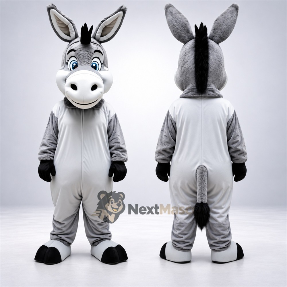 Donkey Mascot Costume - Gray for Parades Donkey Mascot Costume - Gray for Parades