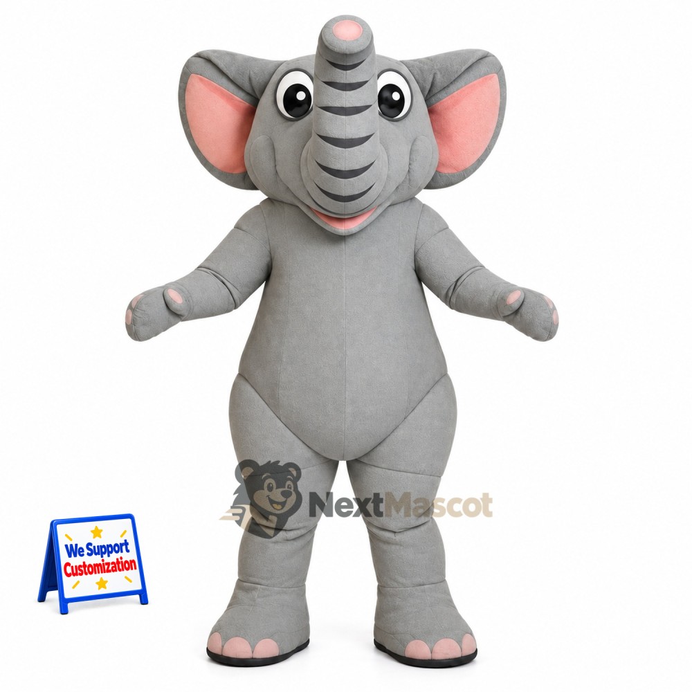 Elephant Mascot Costume - Gray for School Events Elephant Mascot Costume - Gray for School Events