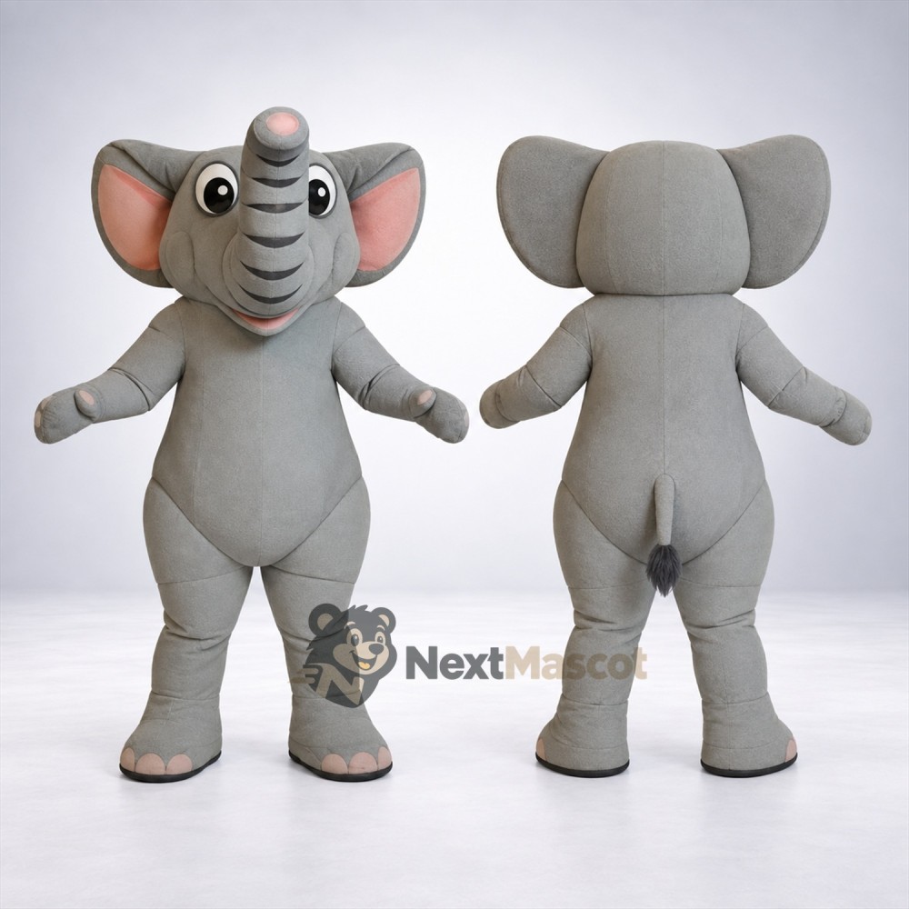 Elephant Mascot Costume - Gray for School Events Elephant Mascot Costume - Gray for School Events