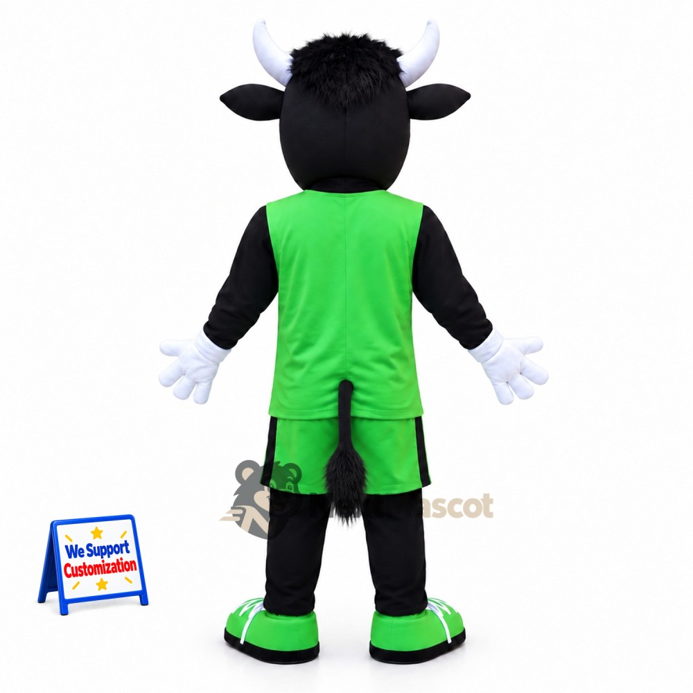 Bull Mascot Costume - Green Uniform Bull Mascot Costume - Green Uniform